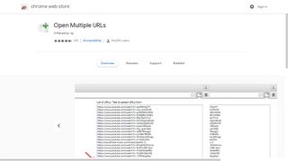 Open Multiple URLs - Google Chrome