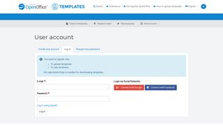 User account | Apache OpenOffice Templates