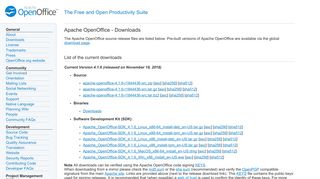 Apache OpenOffice - Downloads
