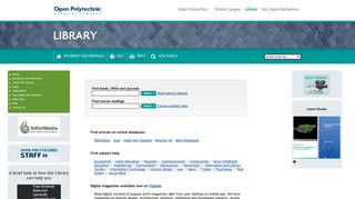 Open Polytechnic Library Web Catalogue