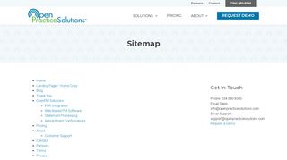 Sitemap - Open Practice Solutions