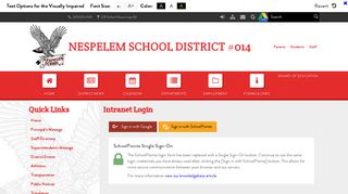 Intranet Login - Nespelem School District #014