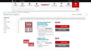 Business Signs | Staples®