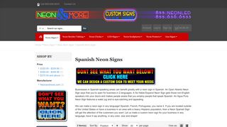 Spanish Neon Signs
