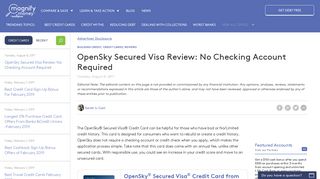 Open Sky Secured Visa Review: No Checking Account Required ...