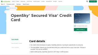 Open Sky Secured Visa Credit Card Offer Details | NerdWallet