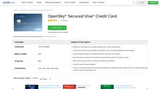 OpenSky Secured Visa Credit Card - Credit.com