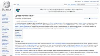 Open Source Center - Wikipedia