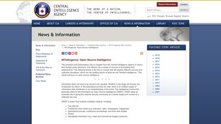 INTellingence: Open Source Intelligence — Central Intelligence ...