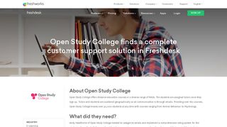 Open Study College finds a complete customer support solution in ...