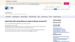 Need help with using Athens to login to library resources? | Library ...