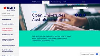 Open Universities Australia students - RMIT University