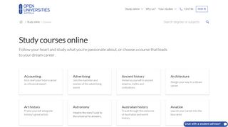 Study courses online - Open Universities Australia