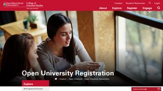 Open University Registration | SDSU College of Extended Studies