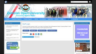 Staff Login – Zambian Open University