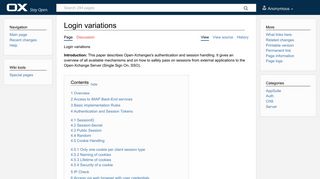 Login variations - Open-Xchange - OXpedia