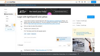 Login with lightOpenID and yahoo - Stack Overflow
