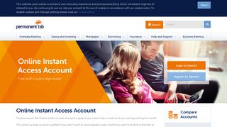 Online Instant Access Account | Online Saving Account - Permanent TSB