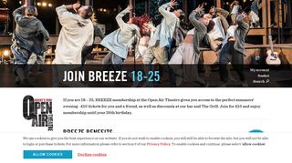 Open Air Theatre :: Join BREEZE