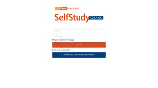 SelfStudy QBank - Log In - OpenAnesthesia