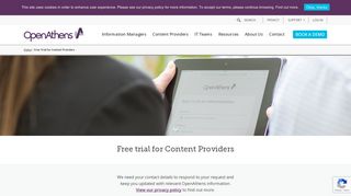 Free Trial for Content Providers - OpenAthens