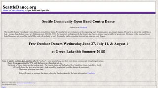 SeattleDance.org: Open Band and Open Mic
