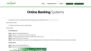 Online Banking | Open Bank