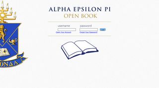 Alpha Epsilon Pi: Open Book Login