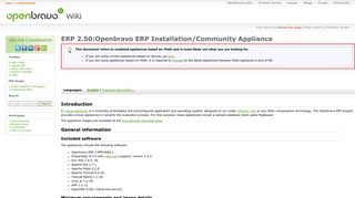 ERP 2.50:Openbravo ERP Installation/Community Appliance ...