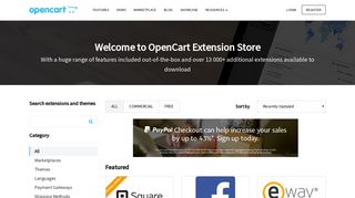 OpenCart Extension Store - OpenCart - Marketplace