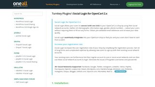 OpenCart 2.x Social Login Extension | docs.oneall.com