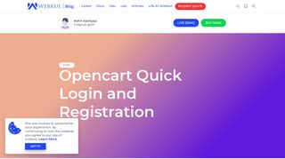 Opencart Quick Login and Registration (User Guide) - Webkul Software