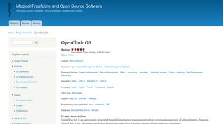 OpenClinic GA | Medical Free/Libre and Open Source Software