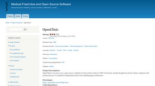 OpenClinic | Medical Free/Libre and Open Source Software