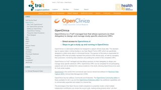 OpenClinica - TraIT - Health-RI