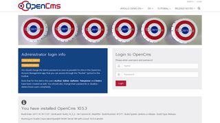 Login to OpenCms