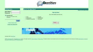 The Open Diary Free Email
