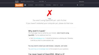 Welcome to OpenDNS!