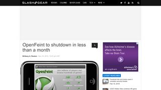OpenFeint to shutdown in less than a month - SlashGear