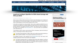 Install and configure Openfiler for ESXi shared storage with NFS and ...