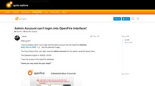 Admin Account can't login into OpenFire Interface! - Openfire ...