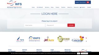 Login Page - World Flight Services : WFS WORLDWIDE FLIGHT ...