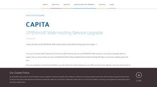 OPENHIVE Web Hosting Service Upgrade - emPSN