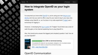 How to integrate OpenID as your login system - Remy Sharp