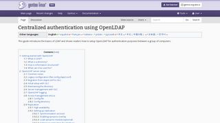 Centralized authentication using OpenLDAP - Gentoo Wiki