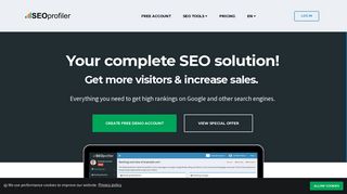 Complete SEO software solution: backlinks, optimization, analysis ...