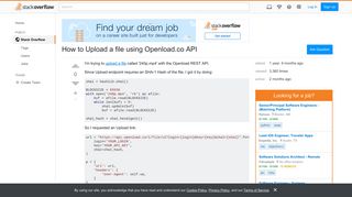 How to Upload a file using Openload.co API - Stack Overflow