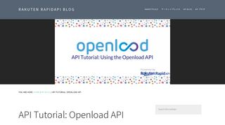 API Tutorial: Openload API – Rakuten RapidAPI Blog