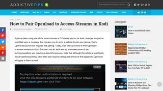 How to Pair Openload to Access Streams in Kodi - AddictiveTips