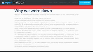 Why we were down - OpenMailBox.org